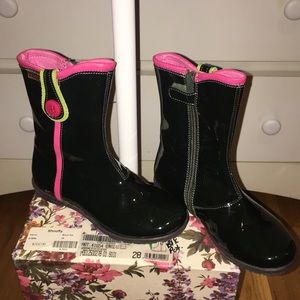 Kenzo Patent Leather Girls boot. Sz 28 EU